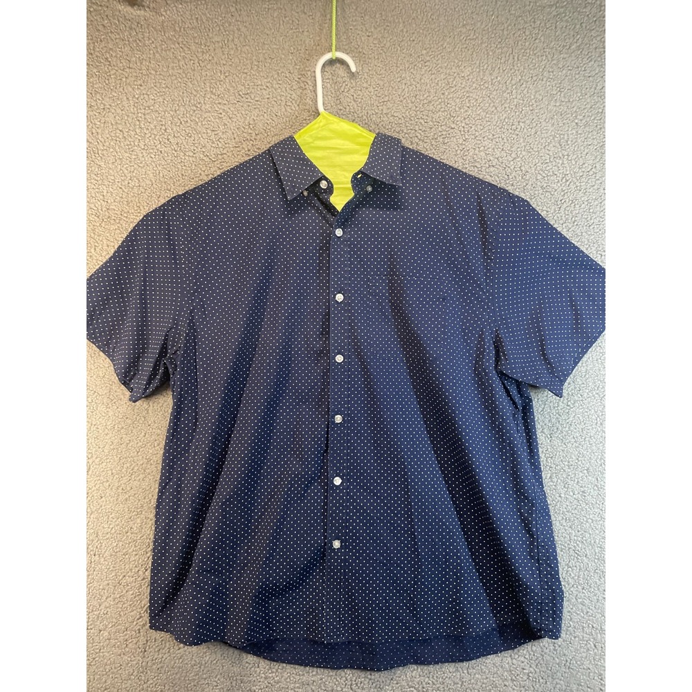 Old Navy Shirt Mens XL Cotton Short Sleeve Button Down Business Preppy